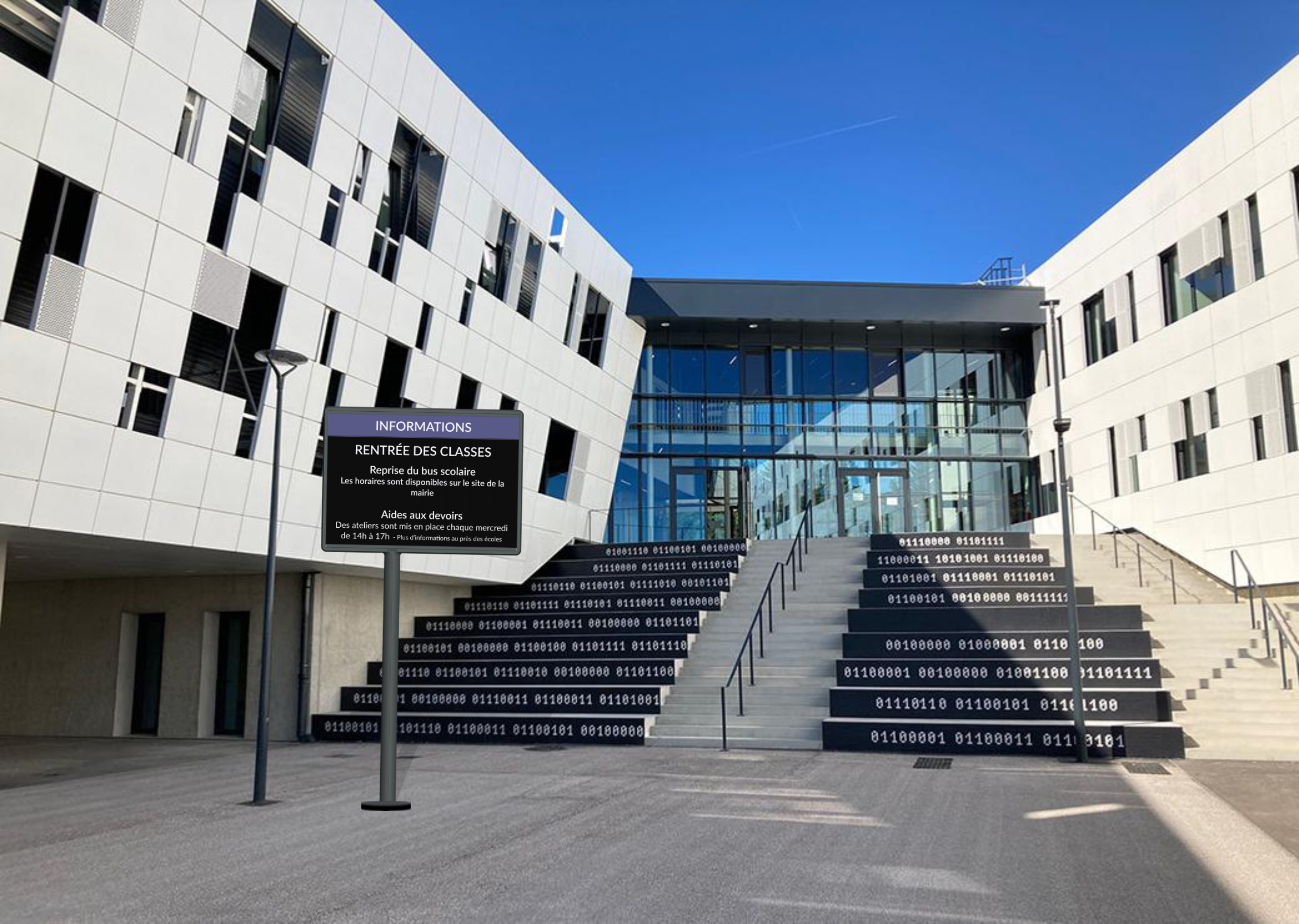 Lycée panneau digitale